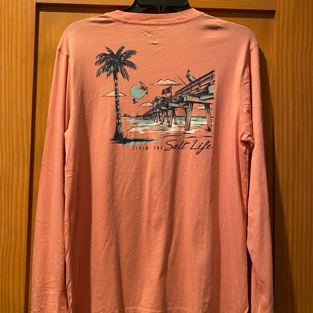 Salt Life Women’s Livin’ The Salty Life T-Shirt Long Sleeve NWT Size Small